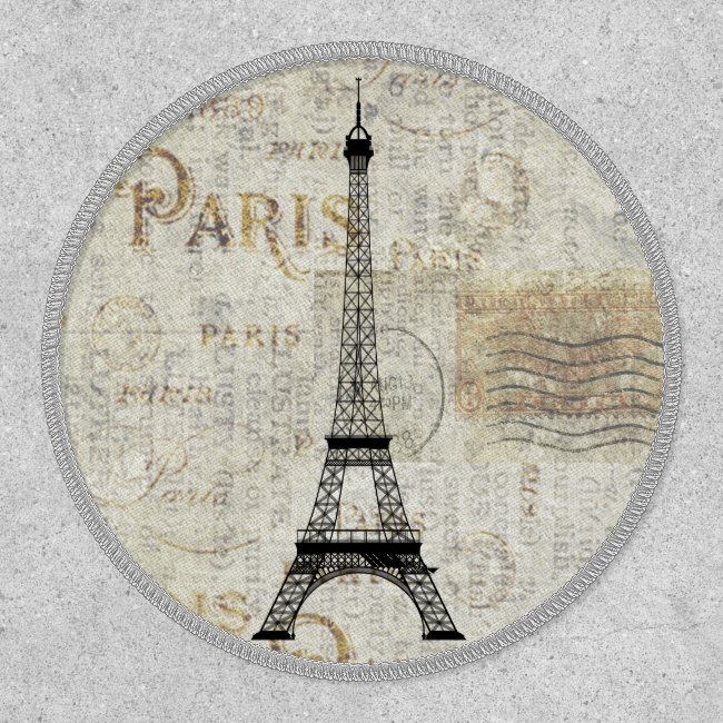 Paris Eiffel Tower Vintage Postcard