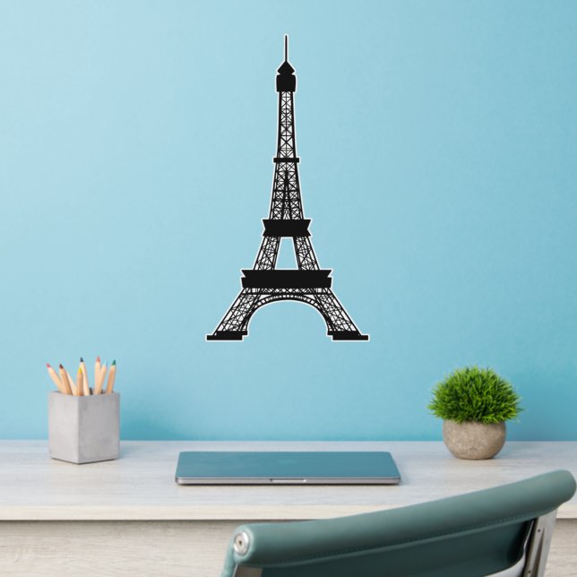 Paris Eiffel Tower Wall Decal (Home Office 2)