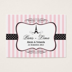 Paris Eiffel Tower Wedding Favor Tag