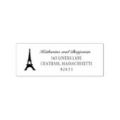 Paris Eiffel Tower | Wedding Return Address Rubber Stamp (Stamped)
