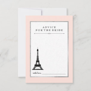 Paris Elegance Advice for the Bride Card