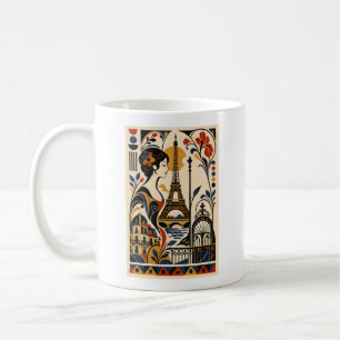 Paris Elegance – Geometric Art Mug