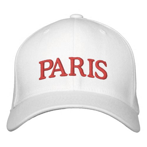 Paris Embroidered Baseball Cap