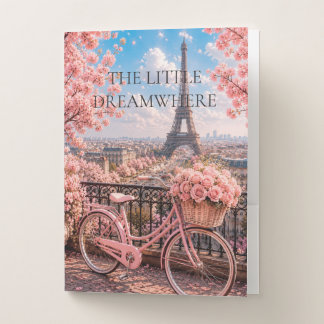 Paris En Fleurs Eiffel Tower Balcony Pocket Folder