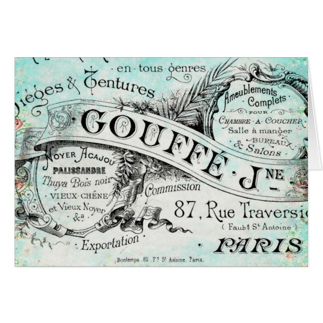 Paris Fabric Cards (Front Horizontal)