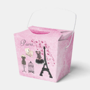 Paris Fashion Eiffel Tower Favor Boxes