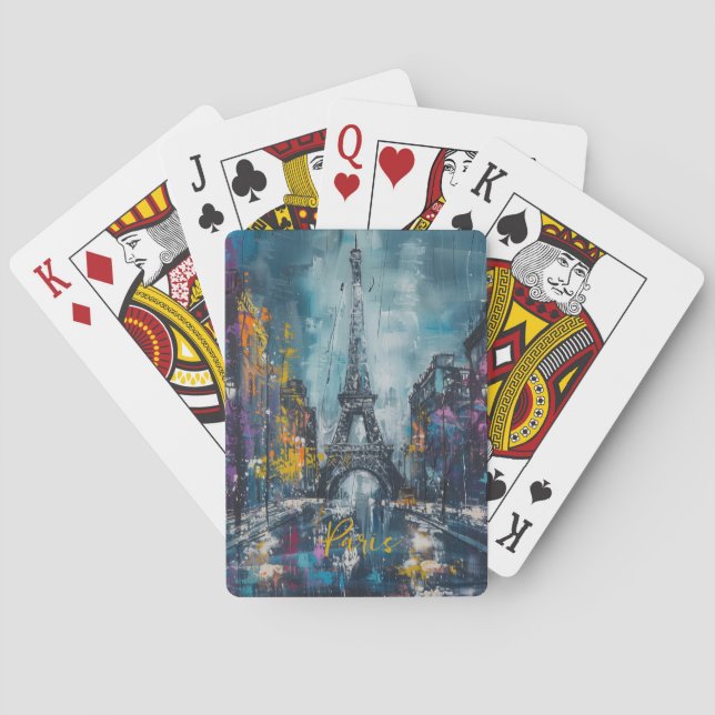 Paris Fashion Night Poker Cards (Back)