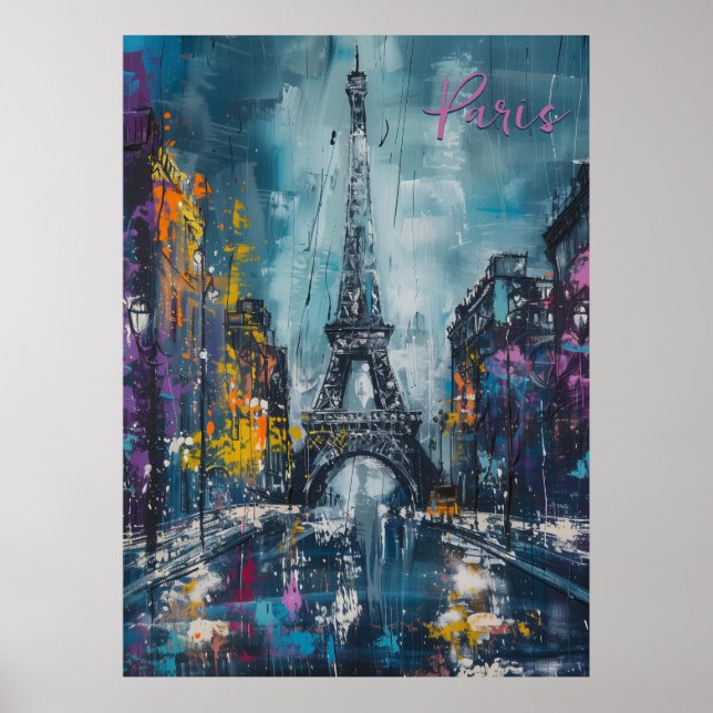 Paris Fashion Night Poster (Front)