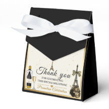 Paris Favor Gift Box Job Promotion