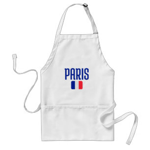 PARIS Flag France Adult Apron