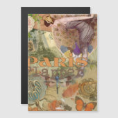 Paris Flapper Art Deco Peacock Vintage (Front/Back)