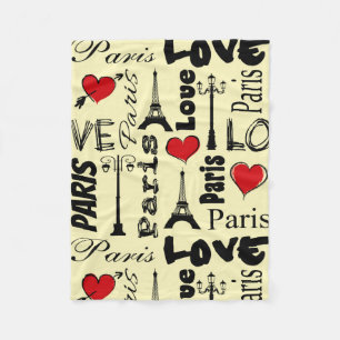 Paris Fleece Blanket