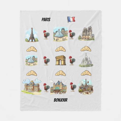Paris Fleece Blanket