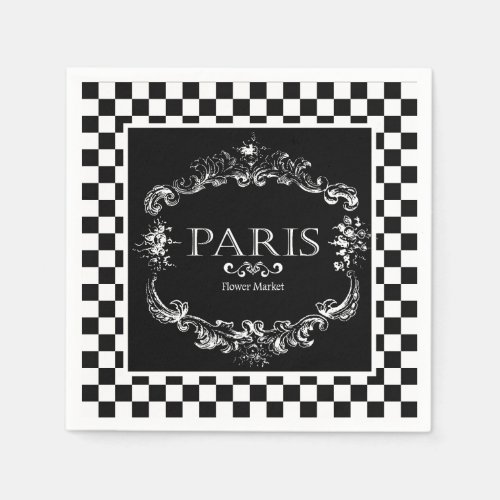 Paris flower market   napkins