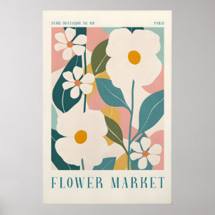 Paris Flower Market Print Botanical Wall Art