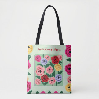 Paris Flower Market Tote Bag