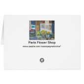 PARIS FLOWER SHOP CARDS (Back Horizontal)