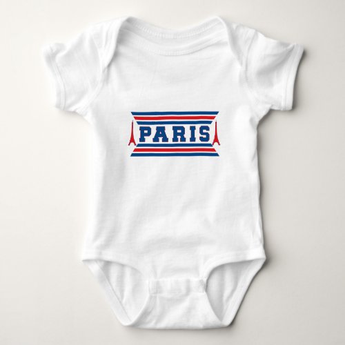 Paris football baby bodysuit