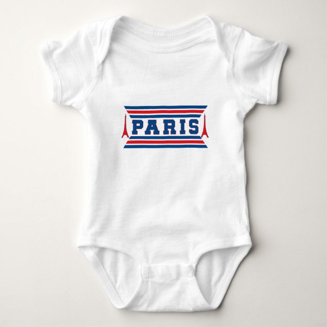 Paris football baby bodysuit (Front)