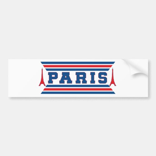 Paris football bumper sticker
