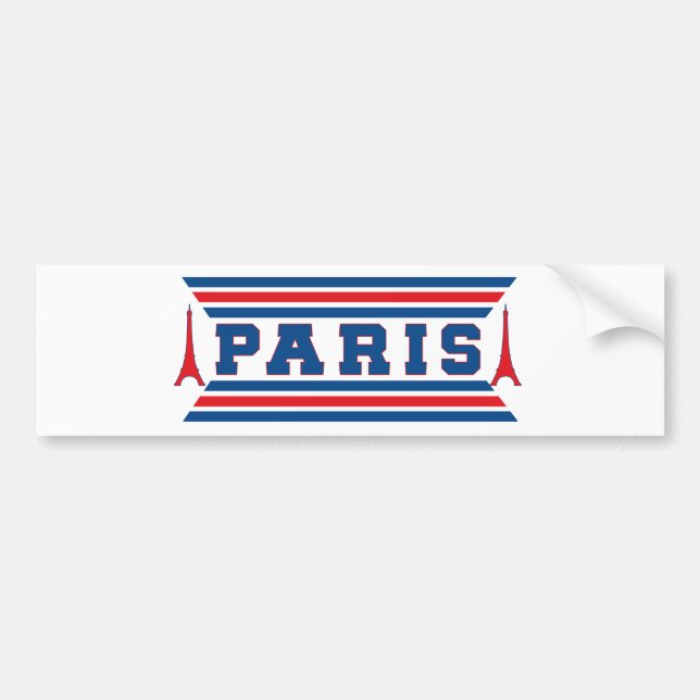 Paris football bumper sticker (Front)