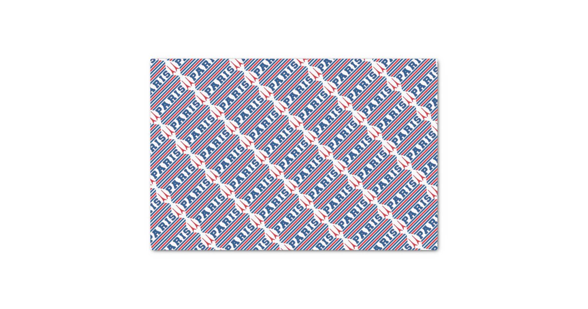 Paris football tissue paper Zazzle
