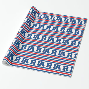 Paris football wrapping paper