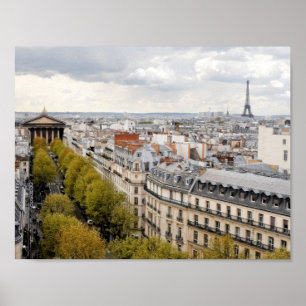 Paris, France 11" x 8.5", Poster Paper (Matte)