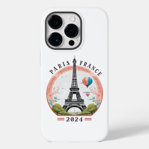 Paris France 2024 Fleece Blankets Eiffel Tower Case_Mate iPhone 14 Pro Case