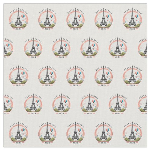 Paris France 2024 Fleece Blankets Eiffel Tower Fabric