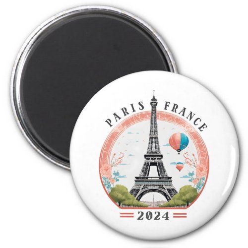 Paris France 2024 Fleece Blankets Eiffel Tower Magnet