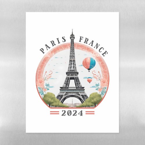 Paris France 2024 Fleece Blankets Eiffel Tower Magnetic Dry Erase Sheet