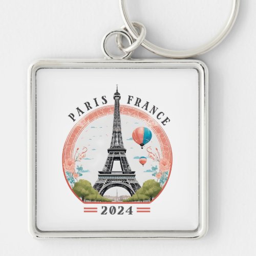 Paris France 2024 Keychains Paris France 2024 Keychain