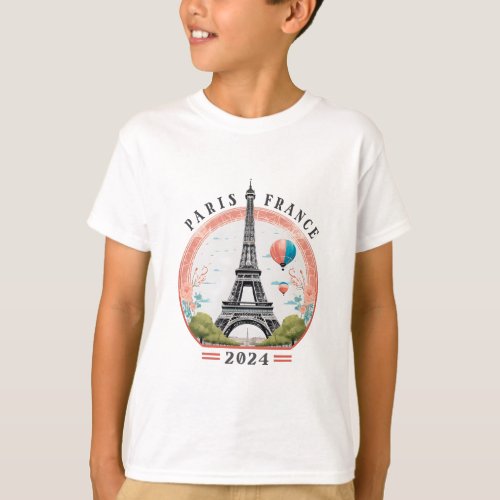 Paris France 2024 Kids T_Shirt Paris France 2024 T_Shirt