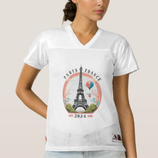 Paris France 2024 Women's Football Jerseys shirt