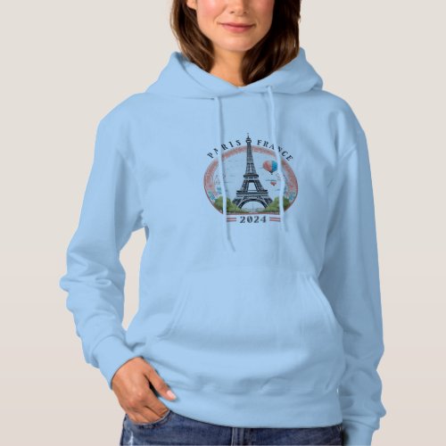 Paris France 2024 Womens Hoodie Paris France  Hoodie