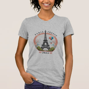 Paris France 2024 Women's Slim Fit T-Shirt, Paris  T-Shirt