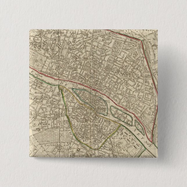 Paris France 2 Button (Front)