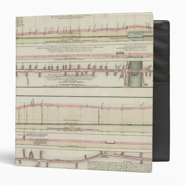 Paris, France 3 Ring Binder (Front/Inside)