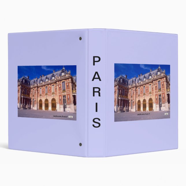 Paris France 3 Ring Binder (Background)