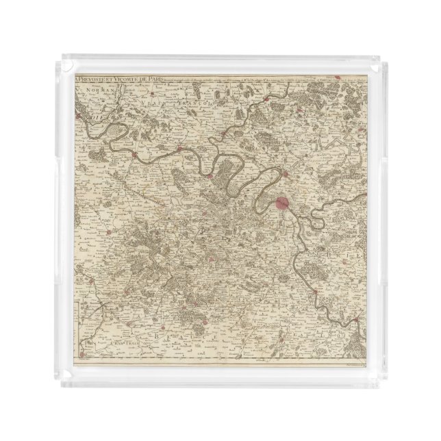Paris France Acrylic Tray (Front)