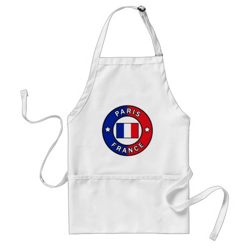 Paris France Adult Apron