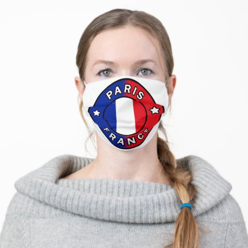 Paris France Adult Cloth Face Mask