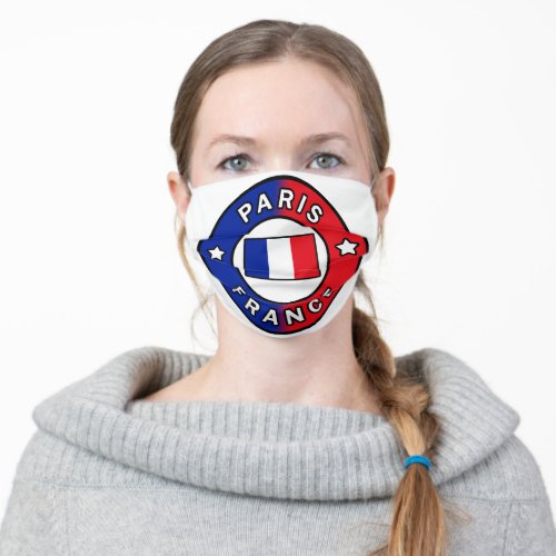 Paris France Adult Cloth Face Mask