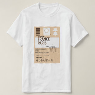 Paris france airplane ticket T-Shirt