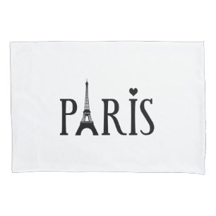 Paris, france and Graphic Art Pillow Case