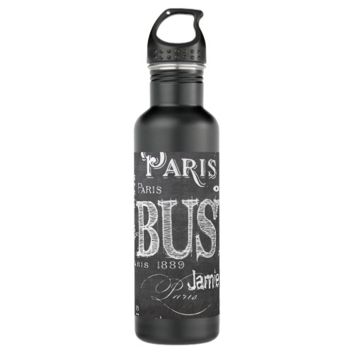 Paris France and Souvenirs Stainless Steel Water Bottle