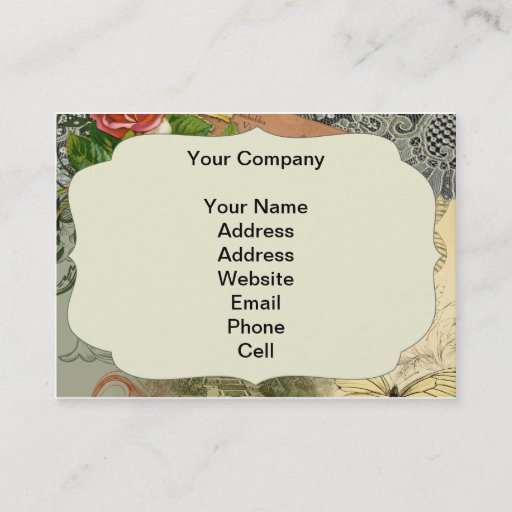 Customizable Vintage Eiffel Tower Paris France Travel collage Business Cards