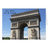 Paris France Arc De Triomphe (Front Horizontal)
