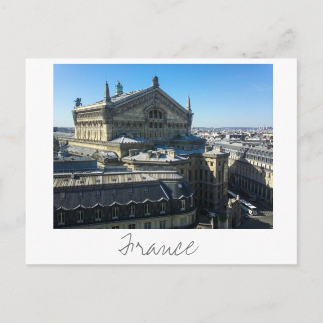 Paris France Architecture French Cityscape Postcard (Front)